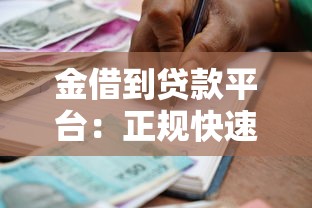 金借到贷款平台：正规快速借款渠道解析与使用指南