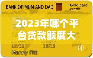 2023年哪个平台贷款额度大？十大高额度贷款平台对比