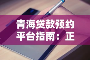 青海贷款预约平台指南：正规渠道申请流程与注意事项