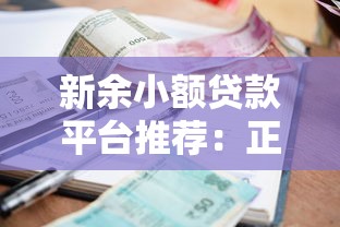 新余小额贷款平台推荐：正规低息、快速放款的借款渠道