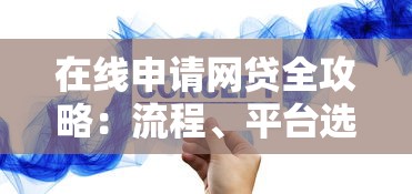 在线申请网贷全攻略：流程、平台选择与注意事项