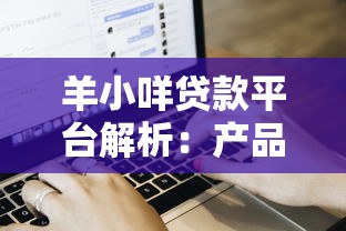 羊小咩贷款平台解析：产品特点、申请流程及用户评价