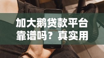 加大鹅贷款平台靠谱吗？真实用户评测+申请流程全解析