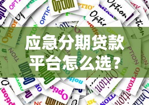 应急分期贷款平台怎么选？5大靠谱渠道及避坑指南