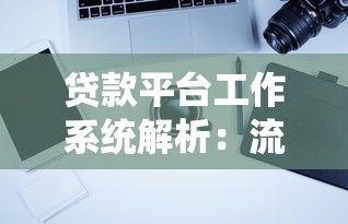 贷款平台工作系统解析：流程、风控与用户体验优化