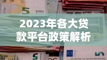 2023年各大贷款平台政策解析及申请指南