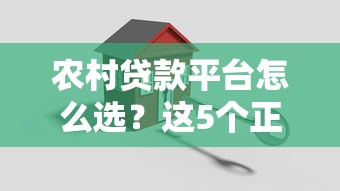 农村贷款平台怎么选？这5个正规渠道解决资金难题