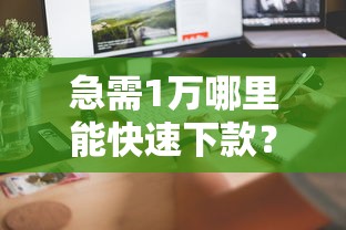 急需1万哪里能快速下款？推荐这几个正规贷款平台