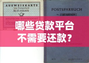 哪些贷款平台不需要还款？合法免还贷款类型与避坑指南