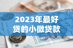 2023年最好贷的小微贷款平台推荐（附详细对比）