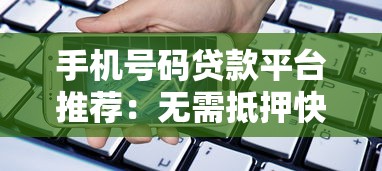 手机号码贷款平台推荐：无需抵押快速放款的正规渠道