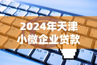 2024年天津小微企业贷款平台推荐及申请攻略
