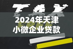 2024年天津小微企业贷款平台推荐及申请攻略
