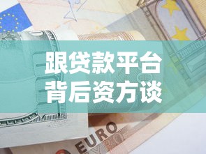跟贷款平台背后资方谈可以吗？资深人士深度解析