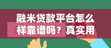融米贷款平台怎么样靠谱吗？真实用户反馈与深度解析