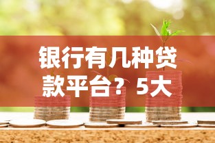 银行有几种贷款平台？5大正规渠道全解析