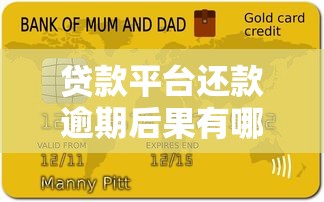 贷款平台还款逾期后果有哪些？这些影响必须知道
