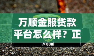 万顺金服贷款平台怎么样？正规靠谱吗？真实用户评测