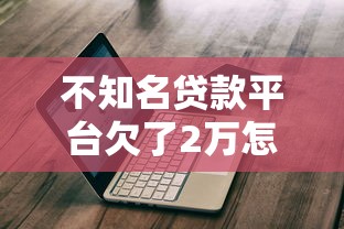 不知名贷款平台欠了2万怎么办？实用应对指南及避坑建议