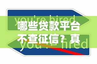 哪些贷款平台不查征信？真实推荐及注意事项