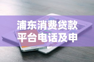 浦东消费贷款平台电话及申请指南