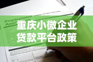 重庆小微企业贷款平台政策解读与申请攻略