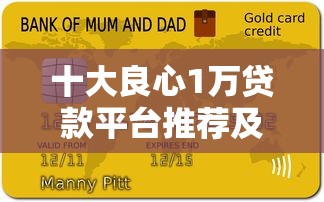 十大良心1万贷款平台推荐及申请攻略