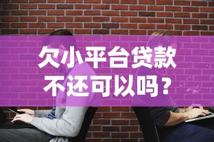 欠小平台贷款不还可以吗？后果及应对方法详解