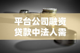 平台公司融资贷款中法人需承担的十大风险解析