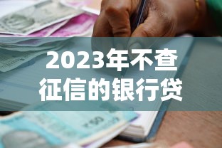 2023年不查征信的银行贷款平台推荐及申请指南