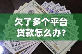 欠了多个平台贷款怎么办？5个实用步骤助你摆脱债务危机