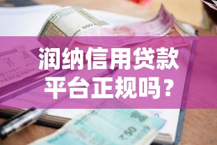 润纳信用贷款平台正规吗？额度、利率、申请条件全解析