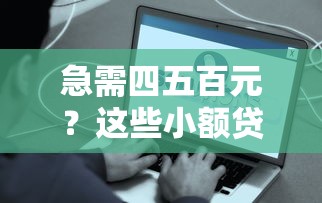 急需四五百元？这些小额贷款平台快速到账，解决燃眉之急