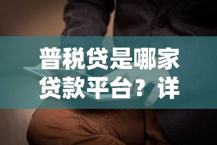 普税贷是哪家贷款平台？详细解析产品背景与申请条件