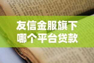 友信金服旗下哪个平台贷款更靠谱？真实测评与申请指南