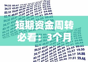 短期资金周转必看：3个月贷款期限平台推荐及申请攻略