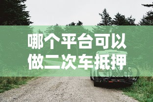 哪个平台可以做二次车抵押贷款？这5类渠道最靠谱