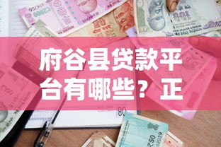 府谷县贷款平台有哪些？正规借款渠道全解析