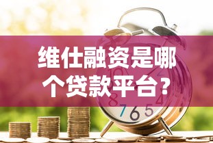 维仕融资是哪个贷款平台?资质、产品、流程全解析 维仕融资是哪个贷款平台?资质、产品、流程全解析