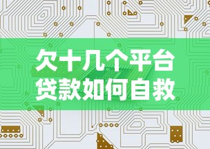欠十几个平台贷款如何自救？真实应对策略分享
