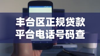 丰台区正规贷款平台电话号码查询指南及避坑技巧