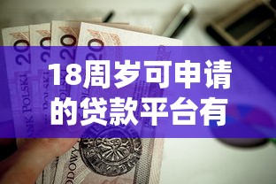 18周岁可申请的贷款平台有哪些？这5个正规渠道值得考虑