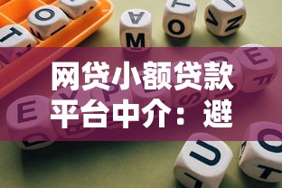 网贷小额贷款平台中介：避坑指南与流程解析