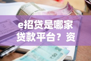 e招贷是哪家贷款平台？资质、利率、申请流程全解析