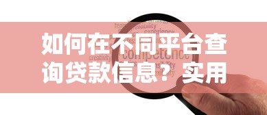 如何在不同平台查询贷款信息？实用方法与注意事项全解析