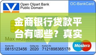 金商银行贷款平台有哪些？真实申请条件与产品解析