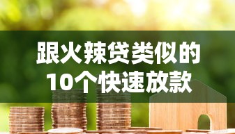 跟火辣贷类似的10个快速放款平台推荐（真实评测）