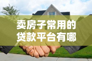 卖房子常用的贷款平台有哪些？2023年靠谱渠道推荐