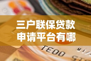 三户联保贷款申请平台有哪些？详细解析与选择指南