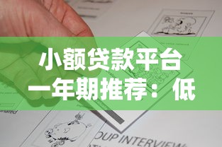 小额贷款平台一年期推荐：低息安全快速到账攻略